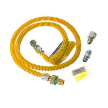 GE PM15X114 4 ft Universal Gas Dryer Installation Kit with Auto Shutoff - Curacao