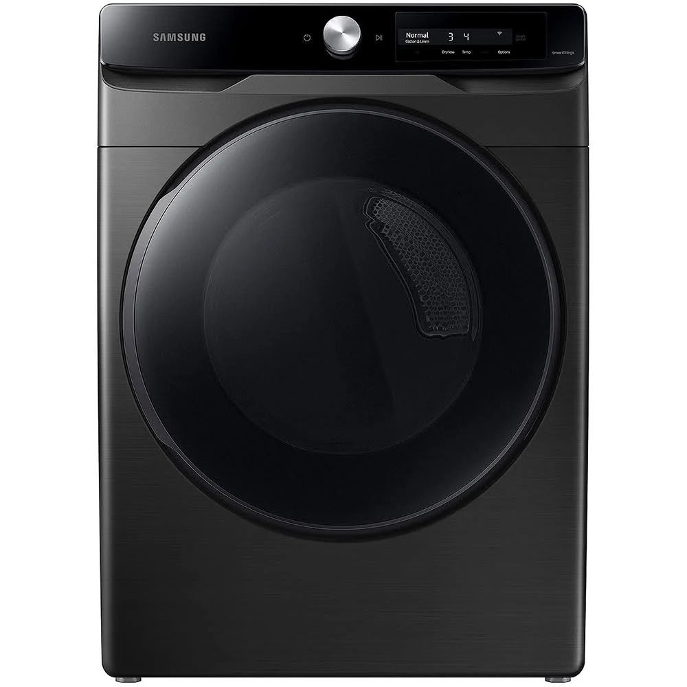 Samsung DVE45A6400V 7.5 cu. ft. Smart Dial Electric Dryer with Super Speed Dry - Brushed Black, ENERGY STAR certified - Curacao