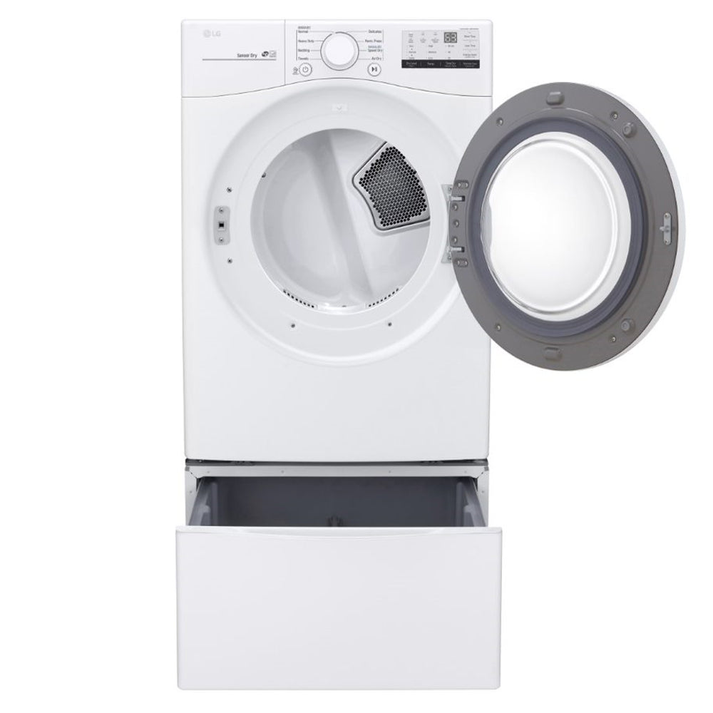 LG DLE3400W 7.4 cu. ft. Electric Dryer with Sensor Dry - White, ENERGY STAR certified