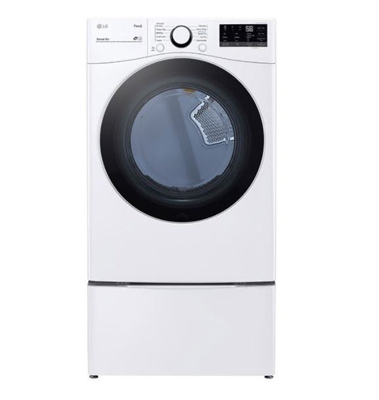 LG DLE3600W 7.4 cu. ft. Smart WiFi Enabled Front Load Electric Dryer with Built-In Intelligence - White, ENERGY STAR certified - Curacao