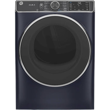 GE Smart GFD85GSPNRS 7.8 cu.ft. Front Load Gas Dryer with Steam and Sanitize - Sapphire Blue - Curacao