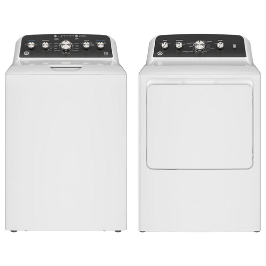 Bundle: GE 4.5 cu. ft. Top Load Washer + GE 7.2 cu. ft. Front Load Dryer