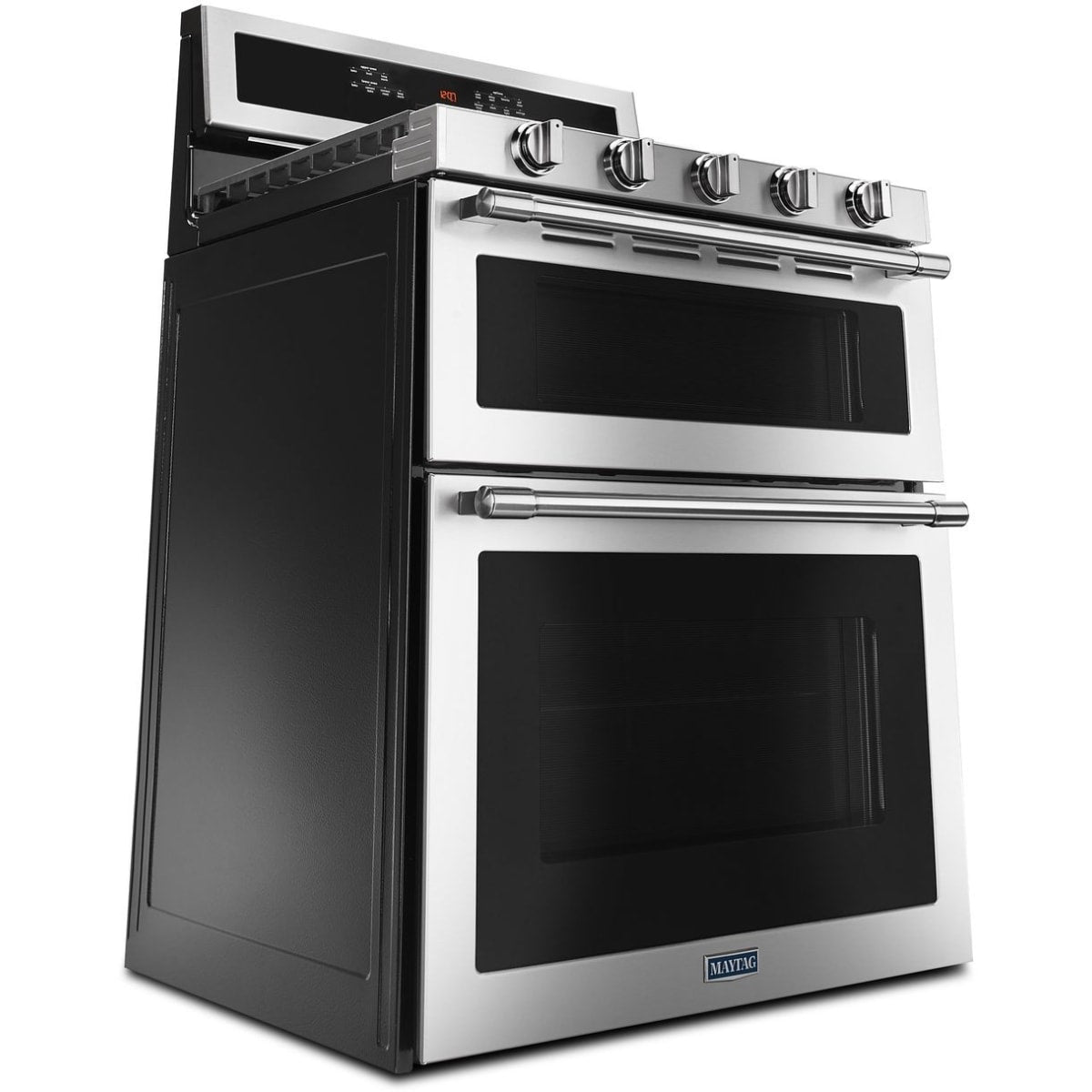 Maytag MGT8800FZ 6 cu. ft. Freestanding Wide Double Oven Gas Range with True Convection - Silver