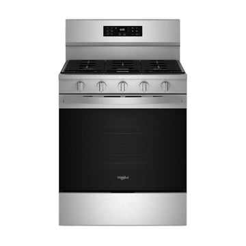 Whirlpool WFGS5030RZ 30" Gas Range with Air Cooking Technology - Silver/Black