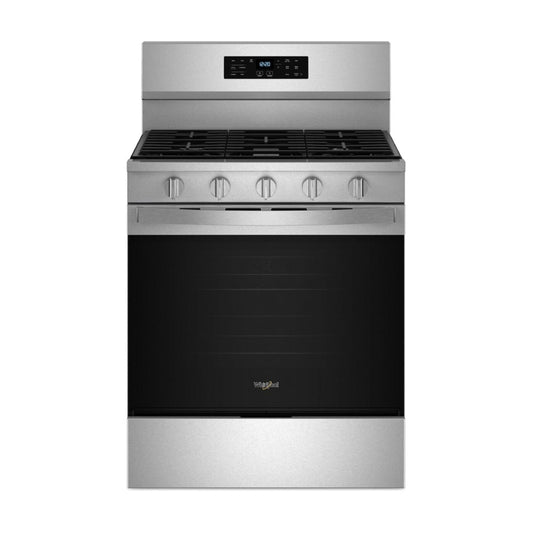 Whirlpool WFGS5030RZ 30" Gas Range with Air Cooking Technology - Silver/Black