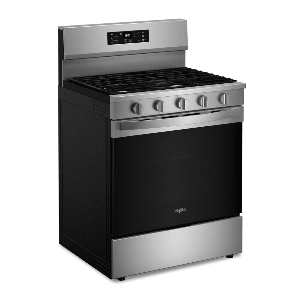 Whirlpool WFGS5030RZ 30" Gas Range with Air Cooking Technology - Silver/Black