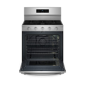 Whirlpool WFGS5030RZ 30" Gas Range with Air Cooking Technology - Silver/Black