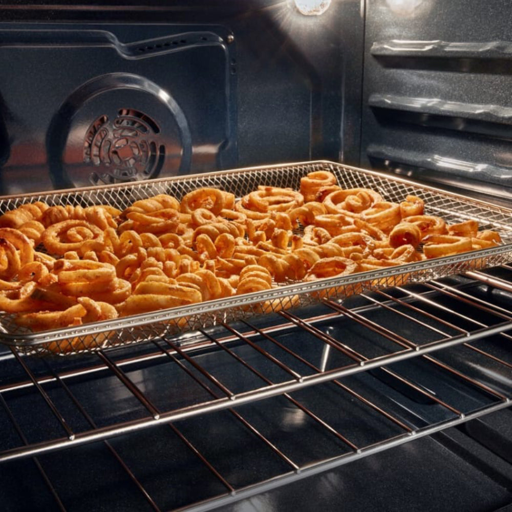 Whirlpool WFGS5030RZ 30" Gas Range with Air Cooking Technology - Silver/Black