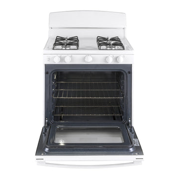 GE JGBS30DEKWW 4.8 cu.ft. 30" Freestanding Gas Range with 4 Sealed Burners - White