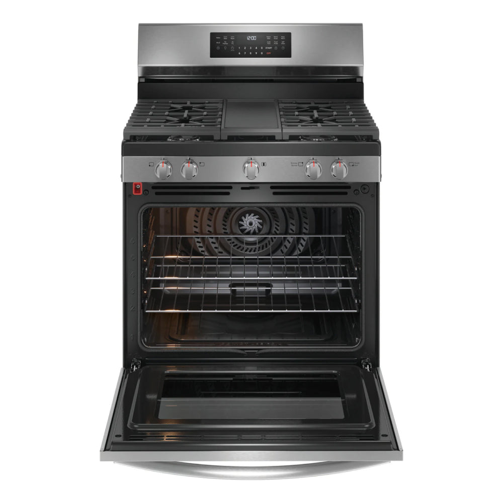 Frigidaire Gallery GCRG3060BF 5.1 cu. ft. Freestanding Gas Range with Self Cleaning - Silver