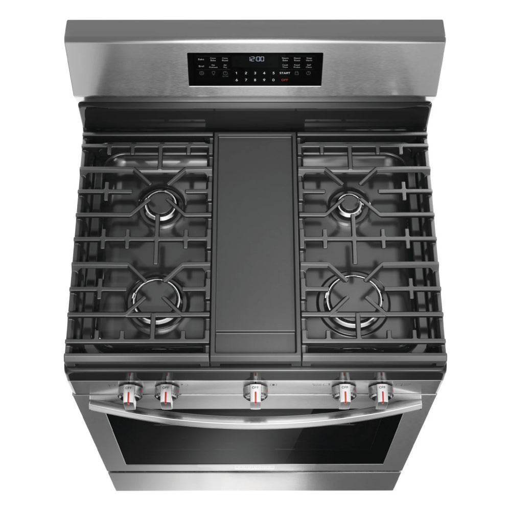 Frigidaire Gallery GCRG3060BF 5.1 cu. ft. Freestanding Gas Range with Self Cleaning - Silver