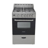 Avanti GR2416CSS 2.6 cu. ft. Freestanding Gas Range with 4 Sealed Burners - Silver