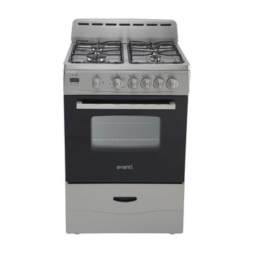 Cocina a gas independiente Avanti GR2416CSS de 2,6 pies cúbicos - Acero inoxidable