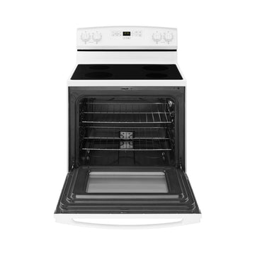 Amana AER6303MFW Cocina eléctrica independiente de 4,8 pies cúbicos con ventana de horno extragrande - Color blanco 