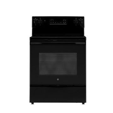 Cocina eléctrica independiente autolimpiante GE JB645DKBB de 5,3 pies cúbicos, color negro