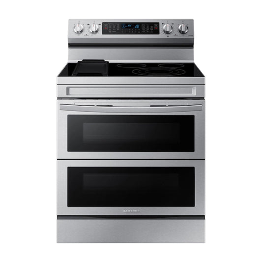 Samsung NE63A6751SS 6.3 cu. ft. Smart Freestanding Electric Range with Flex Duo - Silver