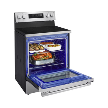 LG LREN6321VE 6.3 Cu. Ft. Smart Electric Range with Air Fry - Silver
