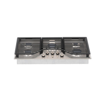 GE JGP5036SLSS 36" Built-In Gas Cooktop with Dishwasher Safe Grates - Silver