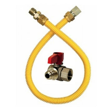 4 Range Gas Line Angle Valve White - Curacao