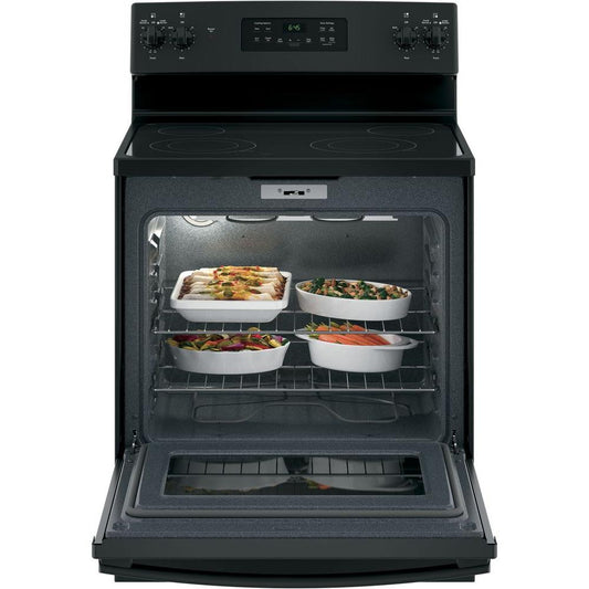 GE JB645DKBB 5.3 cu. ft. Self-Cleaning Freestanding Electric Range - Black - Curacao