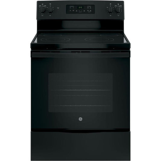 GE JB645DKBB 5.3 cu. ft. Self-Cleaning Freestanding Electric Range - Black - Curacao