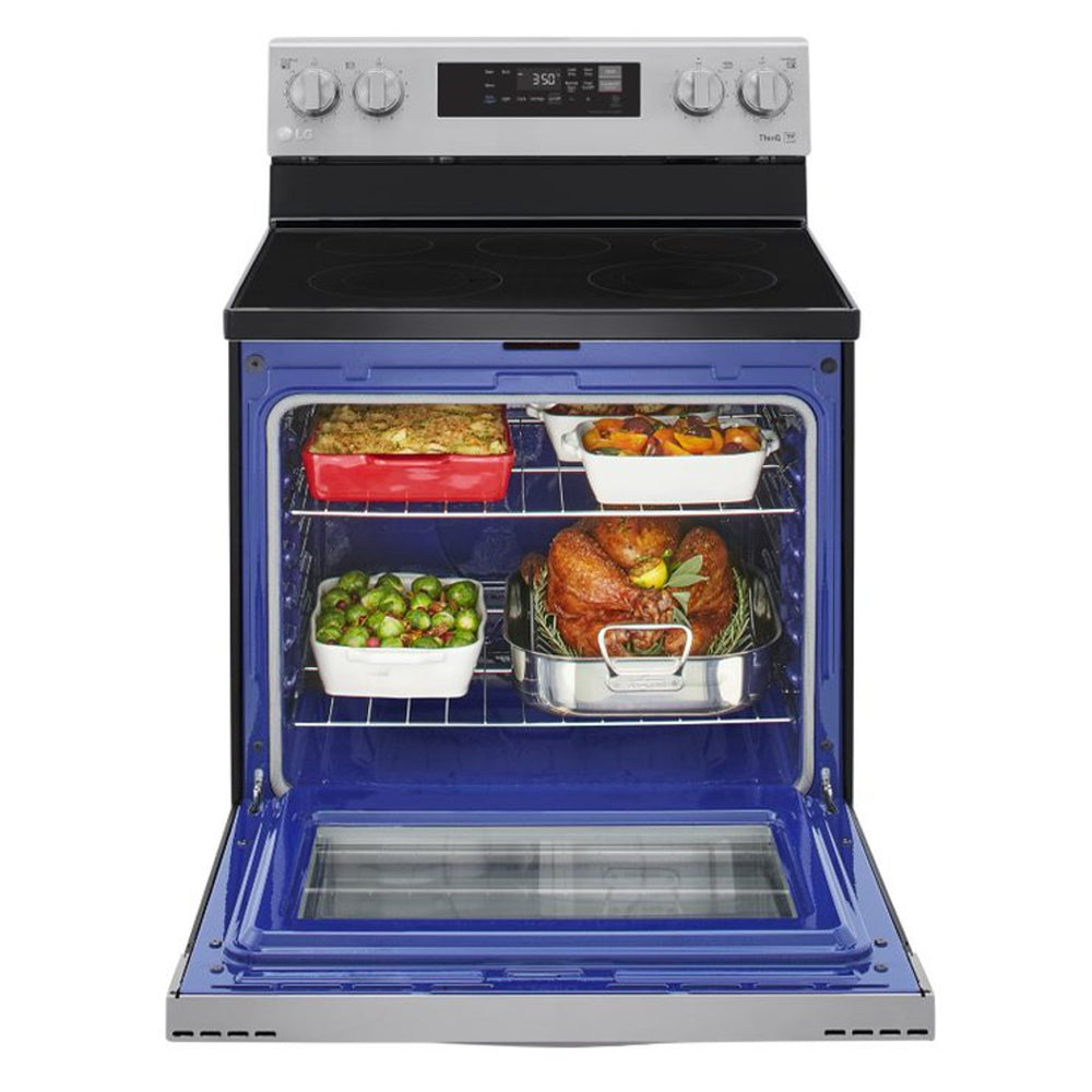 LG LREL6321S 6.3 cu. ft. Single Oven Electric Range with Easy Clean, WiFi Enabled - Stainless Steel