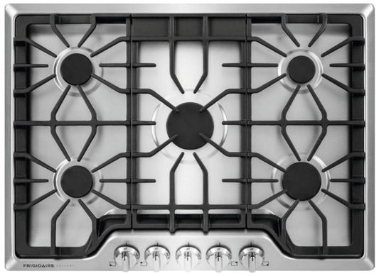Estufa a gas Frigidaire de 30 pulgadas en acero inoxidable con 5 quemadores