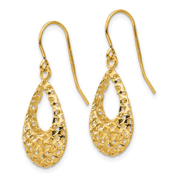 14K Leslie's Women's Shepherd Hook Earrings in 14K Yellow Gold
