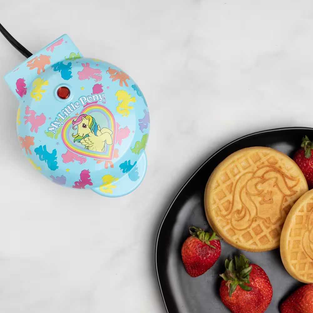 Uncanny Brands WM3/PON/PN1 My Little Pony Mini Waffle Maker - Blue/Black