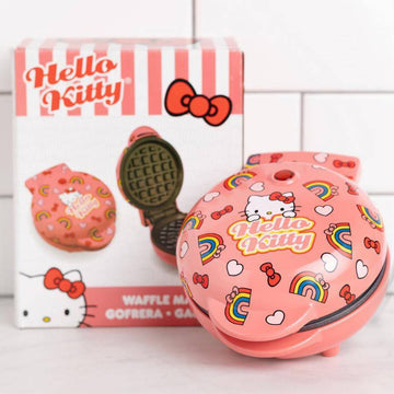 Uncanny Brands WM3/KIT/HK1 Hello Kitty Mini Waffle Maker - Pink/Black