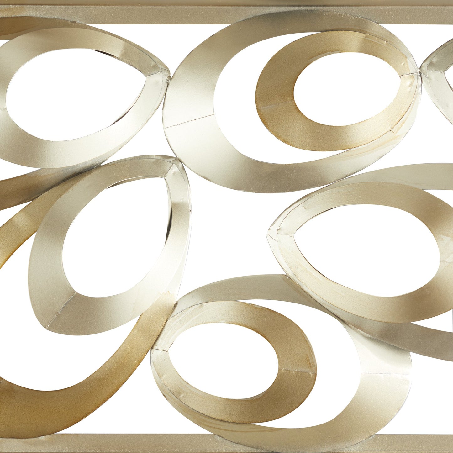 UMA Enterprises Contemporary 48" x 16" Abstract Wall Decor with Black Frame - Gold