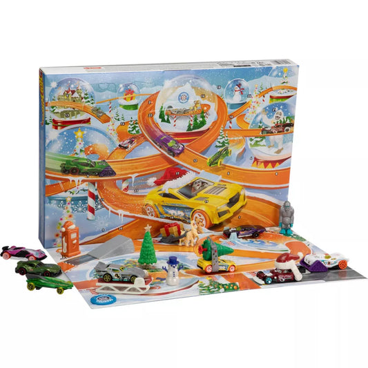 Hot Wheels Advent Calendar with 16 Accessories