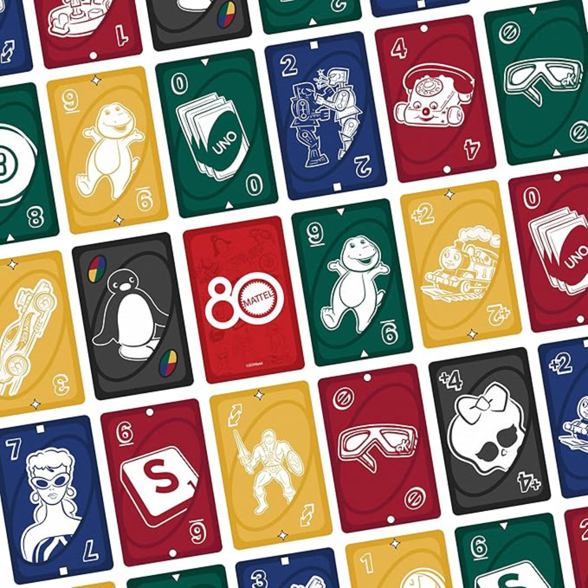 Mattel 80th Anniversary UNO Cards