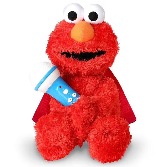 Singing Machine Sesame Street Sing Along Crew Elmo Karaoke Plush Toy - Red