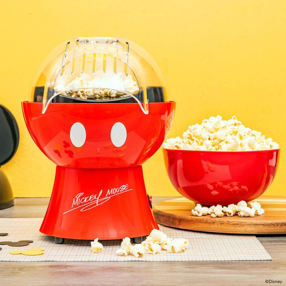 Uncanny Brands POPDIMMM1 Disney Mickey Mouse Popcorn Maker - Red/Black