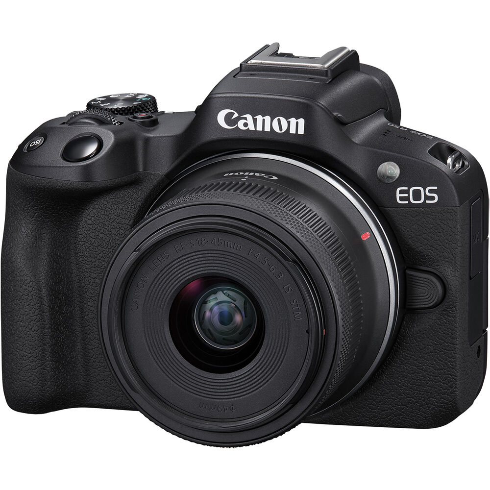 Canon EOS R50 Mirrorless Digital Camera with 18-45mm IS STM & 55-210mm IS STM Lens - Black