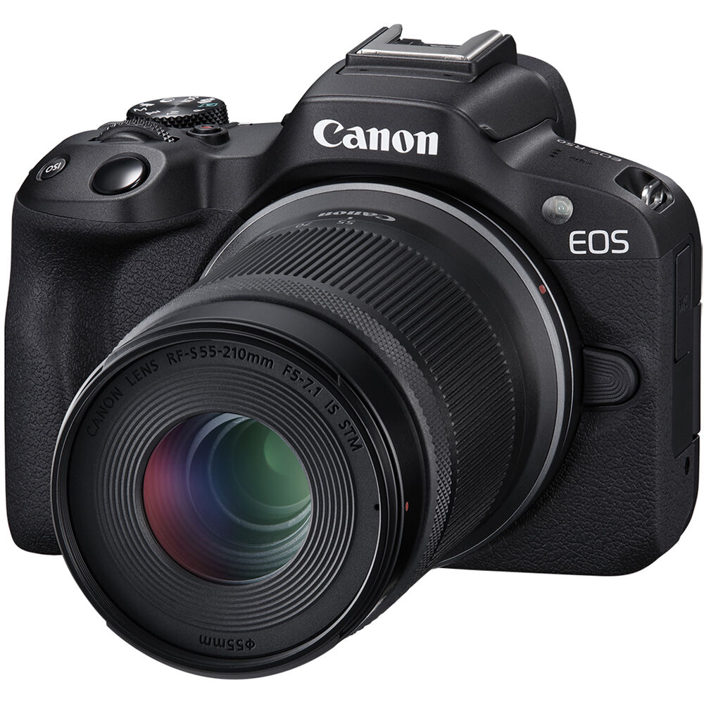 Canon EOS R50 Mirrorless Digital Camera with 18-45mm IS STM & 55-210mm IS STM Lens - Black