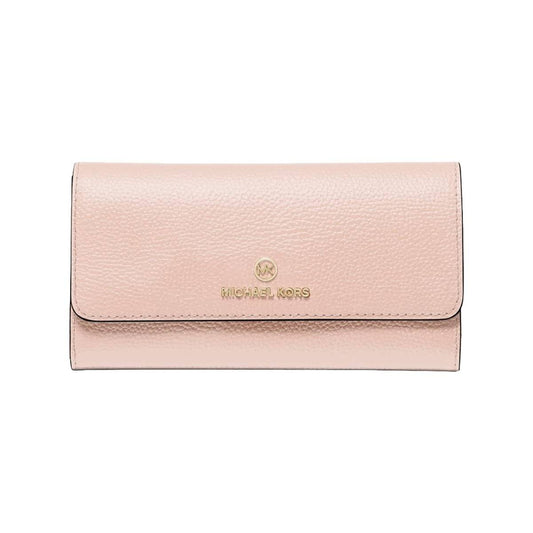 Michael Kors Pebbled Tri-Fold Wallet - Soft Pink