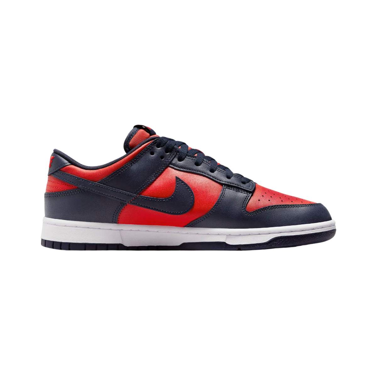 Nike Men's Dunk Low Retro Sneakers (Size 11.5) - University Red/White