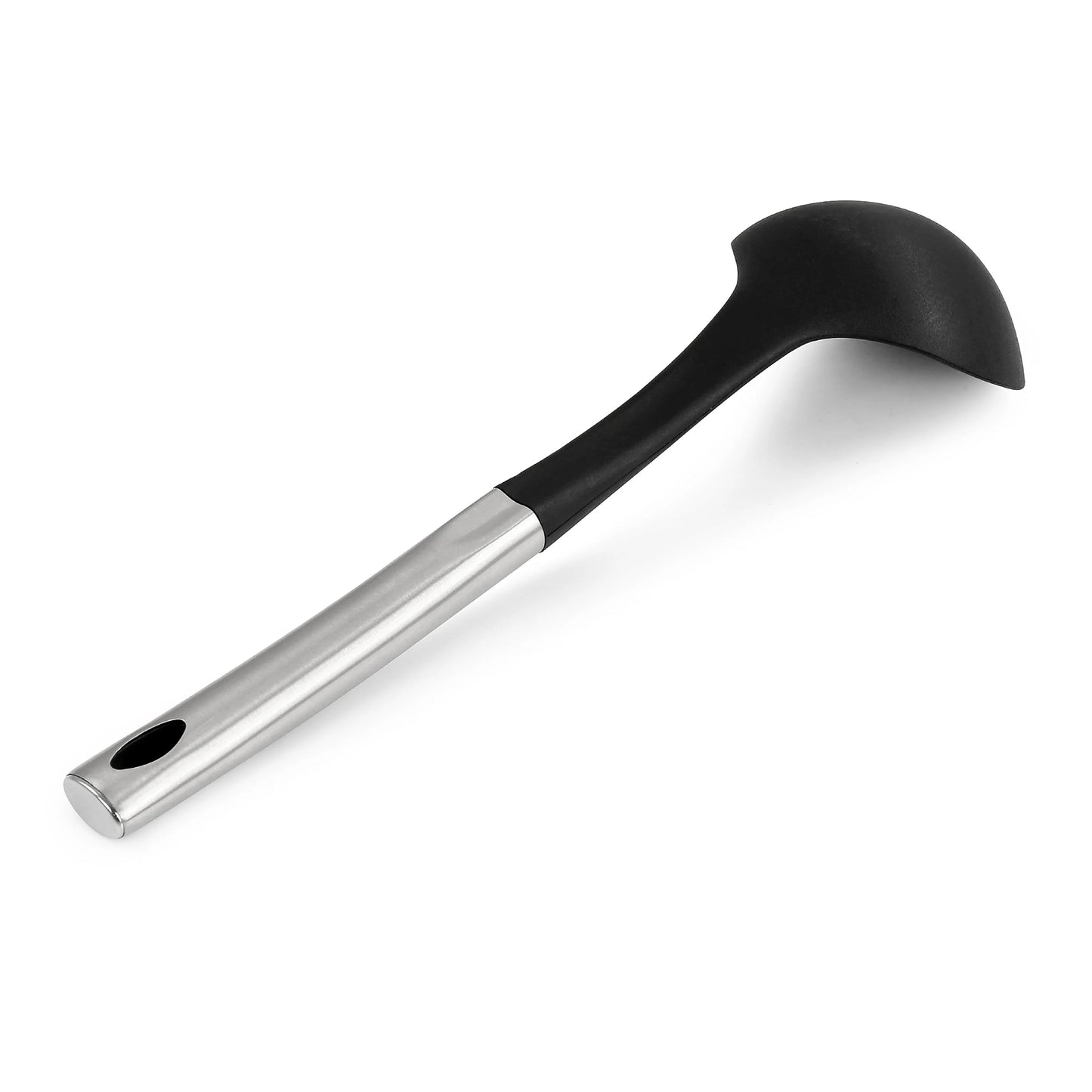 Oster Baldwyn Nylon Ladle with Stainless Steel Handle - Black