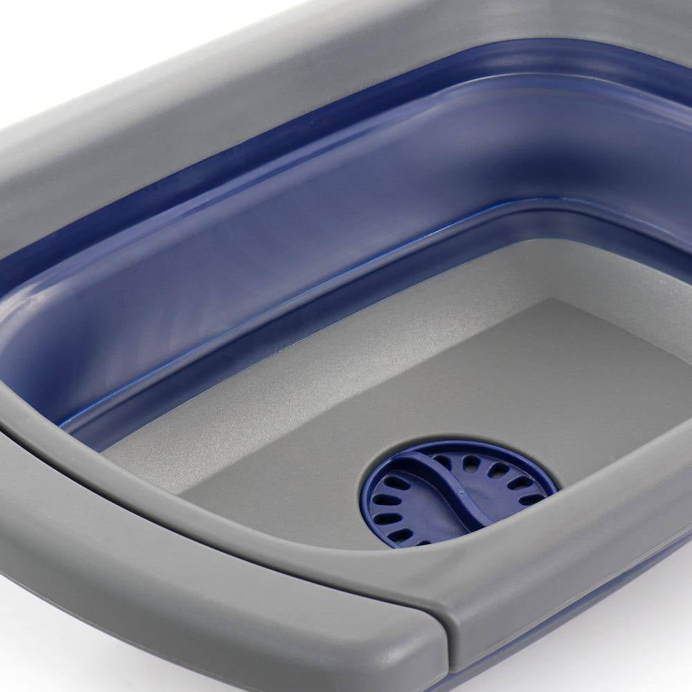 Oster Bluemarine 4-Quart Over The Sink Foldable Strainer - Blue