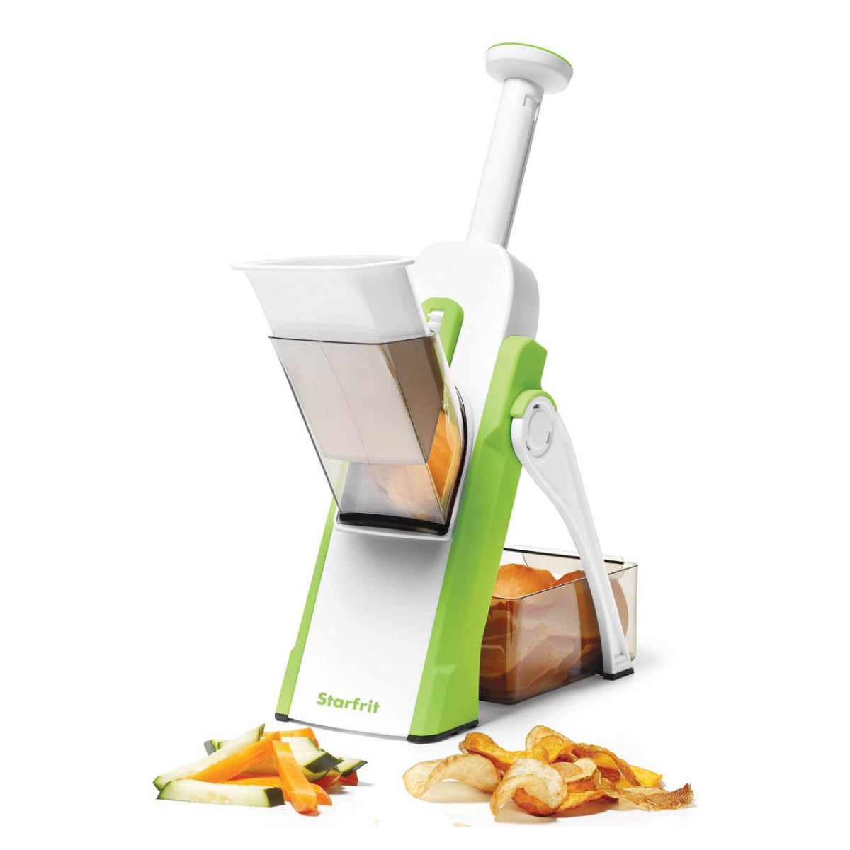 Starfrit Pump'N Slice Chopper and Slicer - Green/White