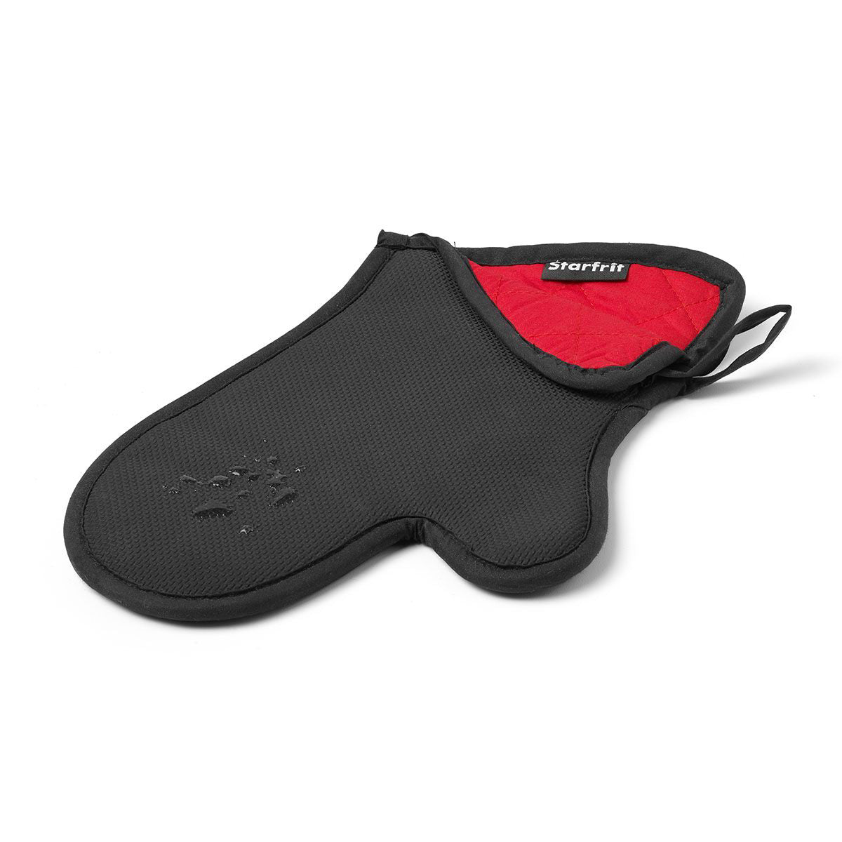 Starfrit Neoprene Mitt with Cotton Lining - Red/Black