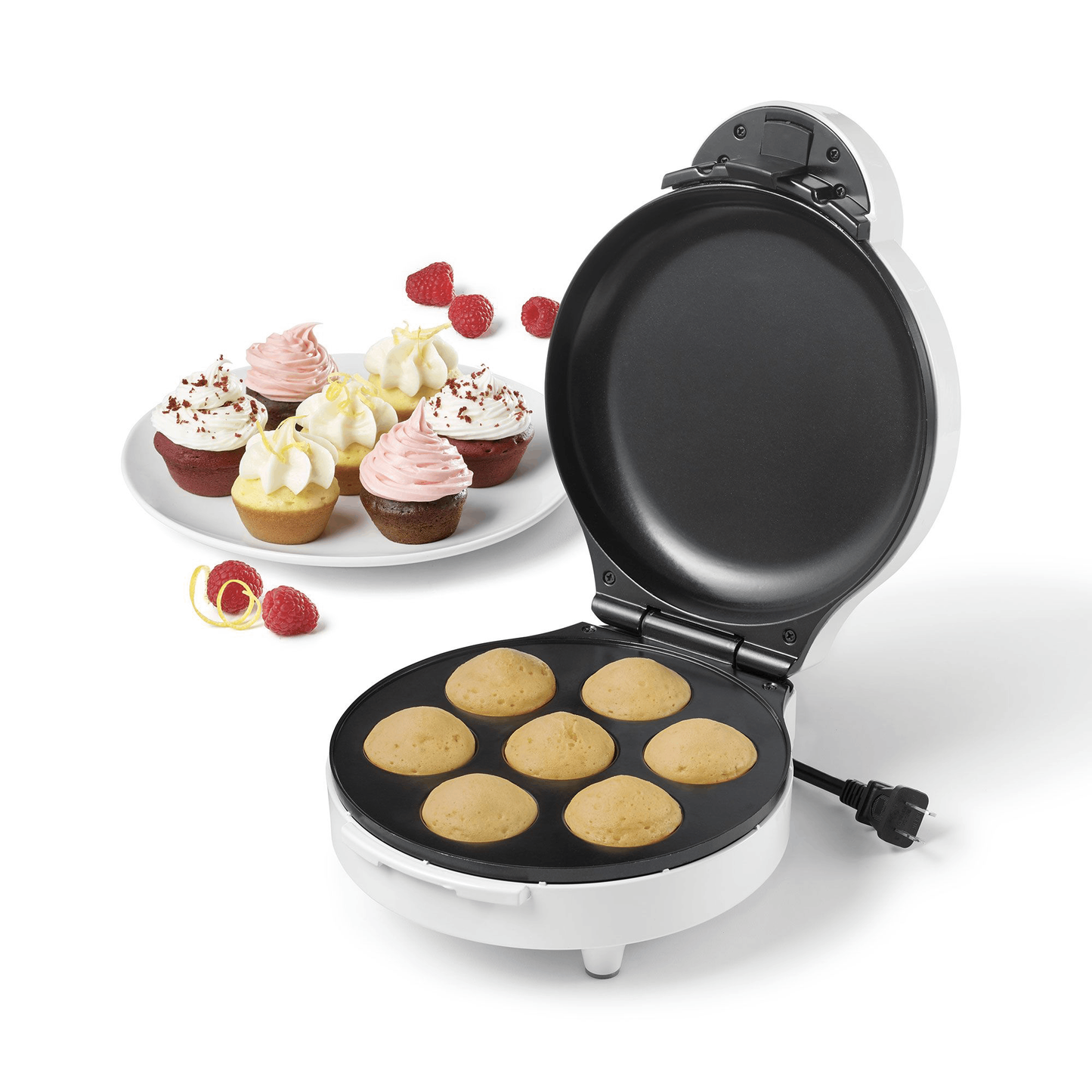 Starfrit 247220020000 Electric Cupcake Maker with Cool Touch Handle - White