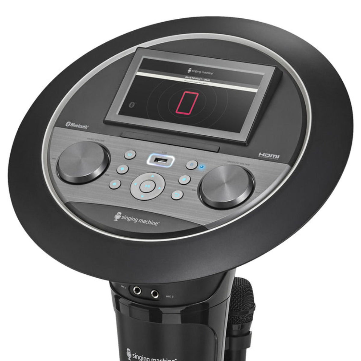 Machine Karaoké Singing Machine ISM9010 - WiFi, écran Tactile 10.1", 2 Micros Sans Fil