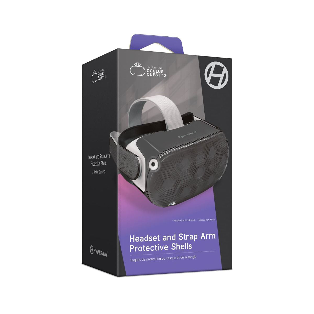 Hyperkin M07514-CG Headset and Strap Arm Protective Shells for Oculus Quest 2 - Cool Gray