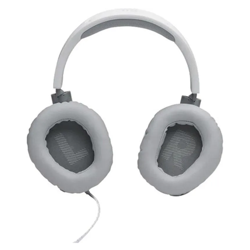 Auriculares supraurales con cable JBL Quantum 100, color blanco