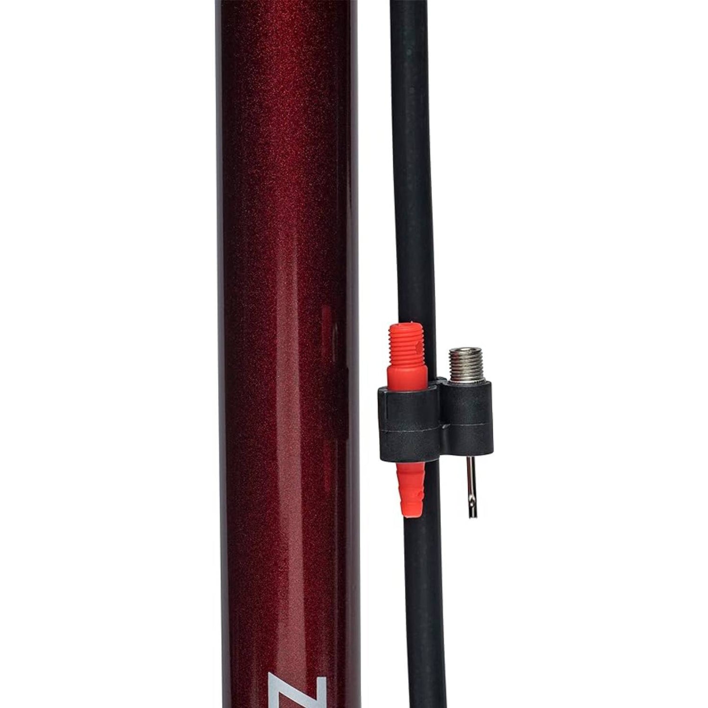 Bomba de pie para bicicleta Bell Zephyr 350 - Rojo oscuro/Negro granate