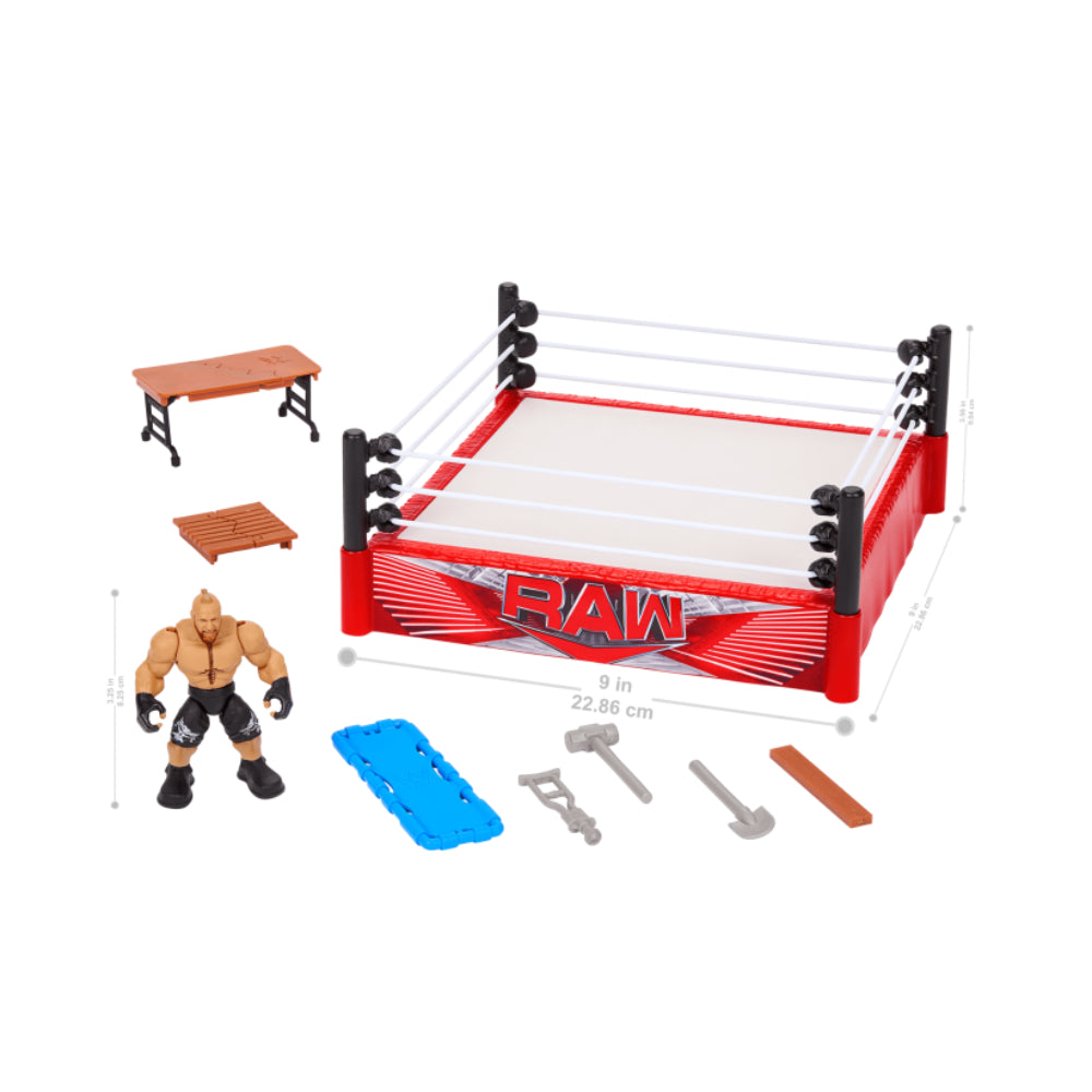 Figura de acción de la WWE Knuckle Crunchers Rebound Ring Playset