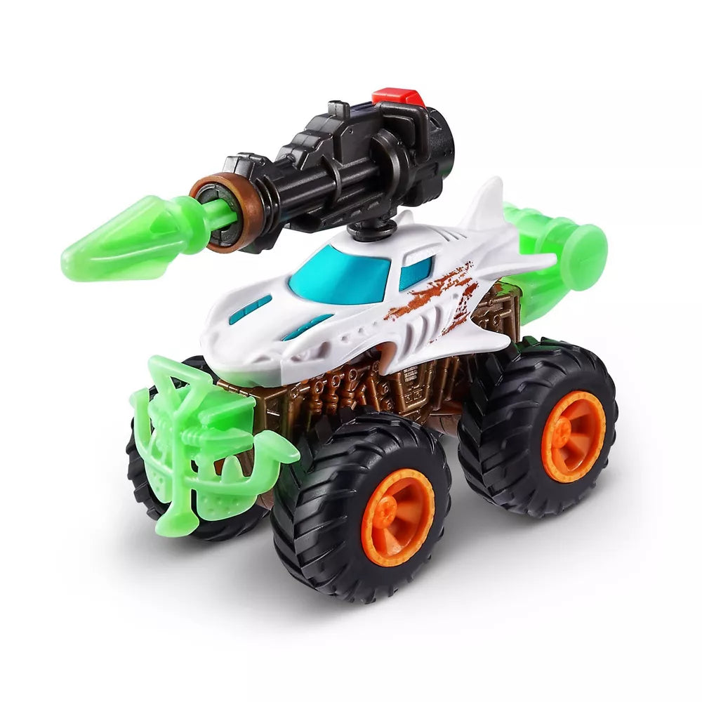 Zuru 5 Surprise Monster Trucks Glow Riders Series 2 Miniature Mystery Collectible Capsules